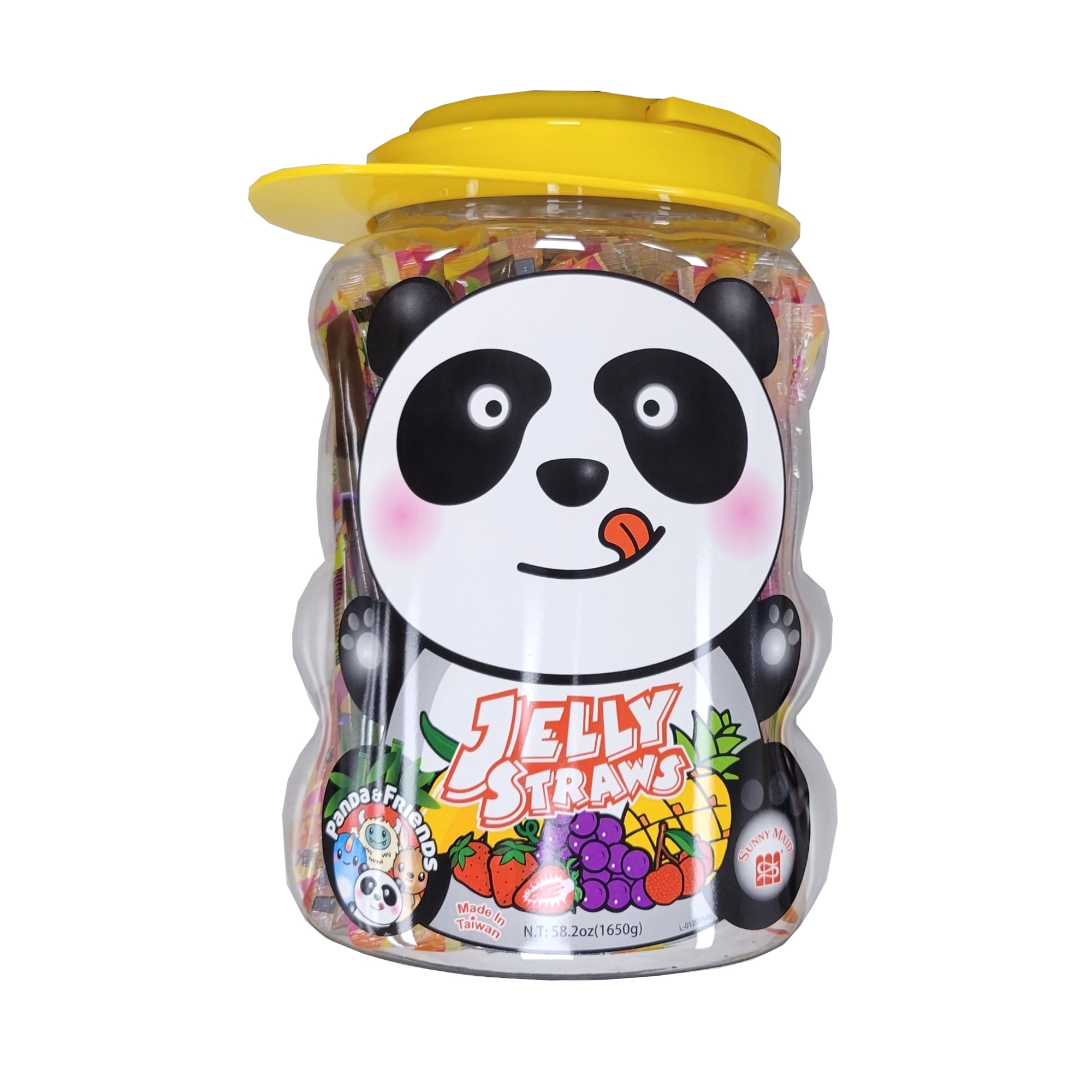 ABC ASSORTED JELLY STRAW (PANDA JAR) SN110801