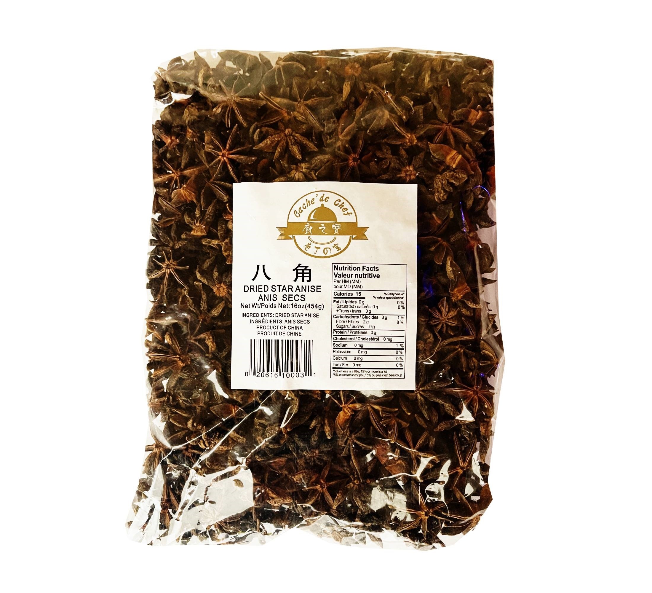 CACHE' DE CHEF DRIED STAR ANISE AG130505