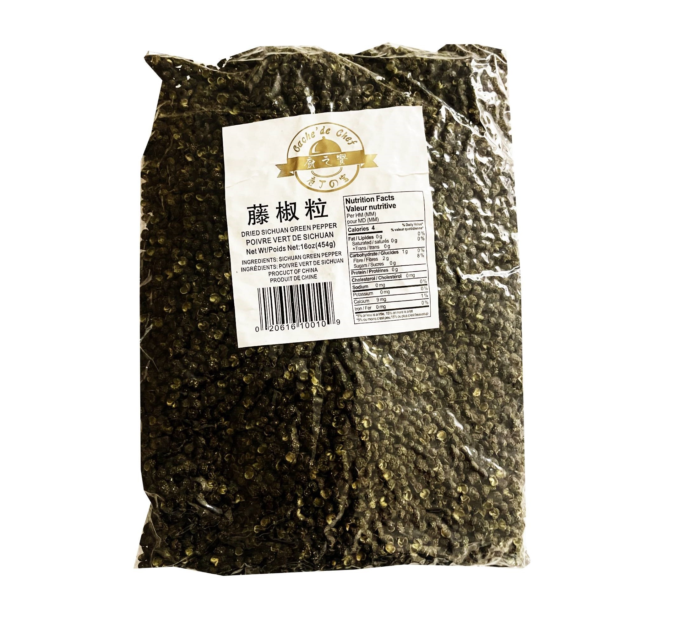 CACHE' DE CHEF DRIED SICHUAN GREEN PEPPER AG130512