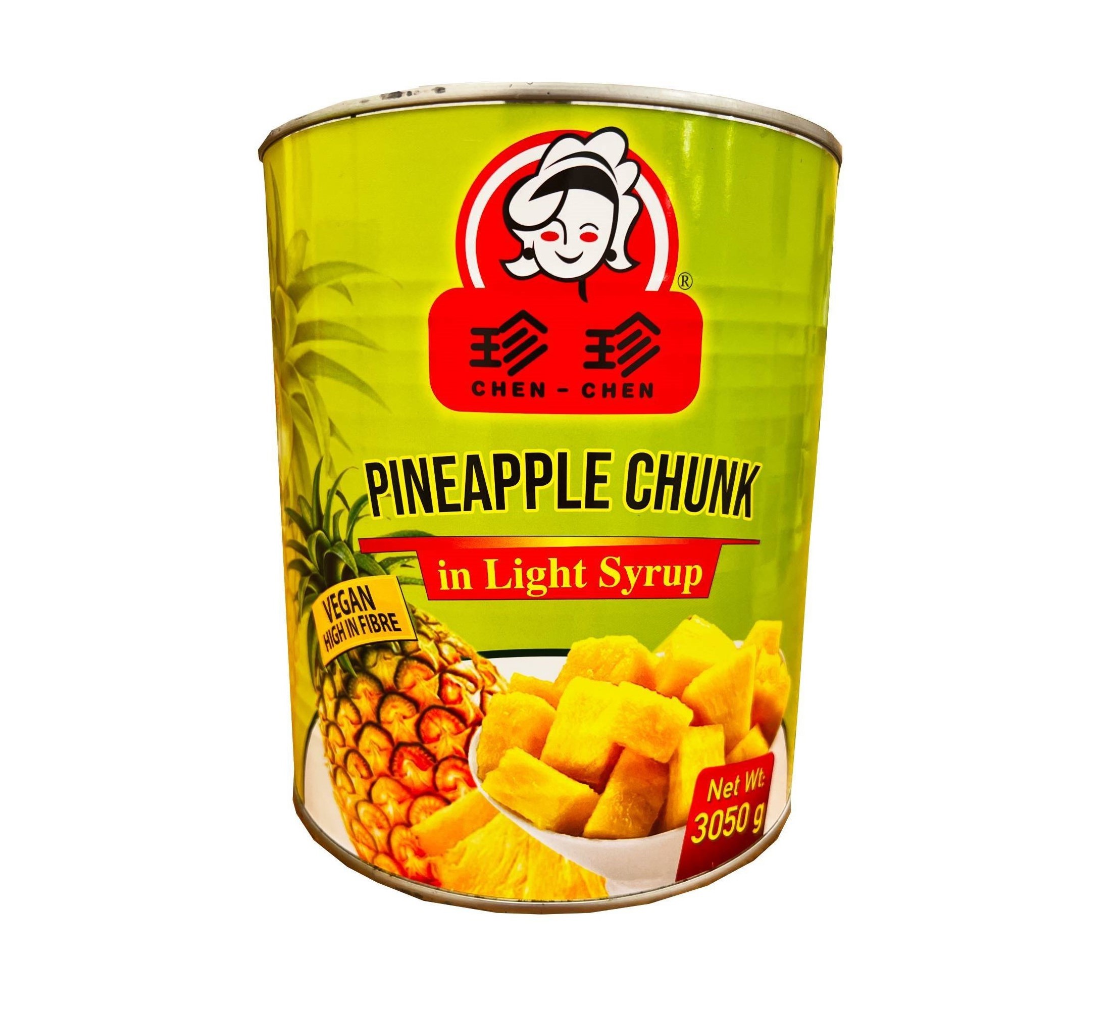 CHEN CHEN PINEAPPLE CHUNK IN LIGHT SYRUP AG111414