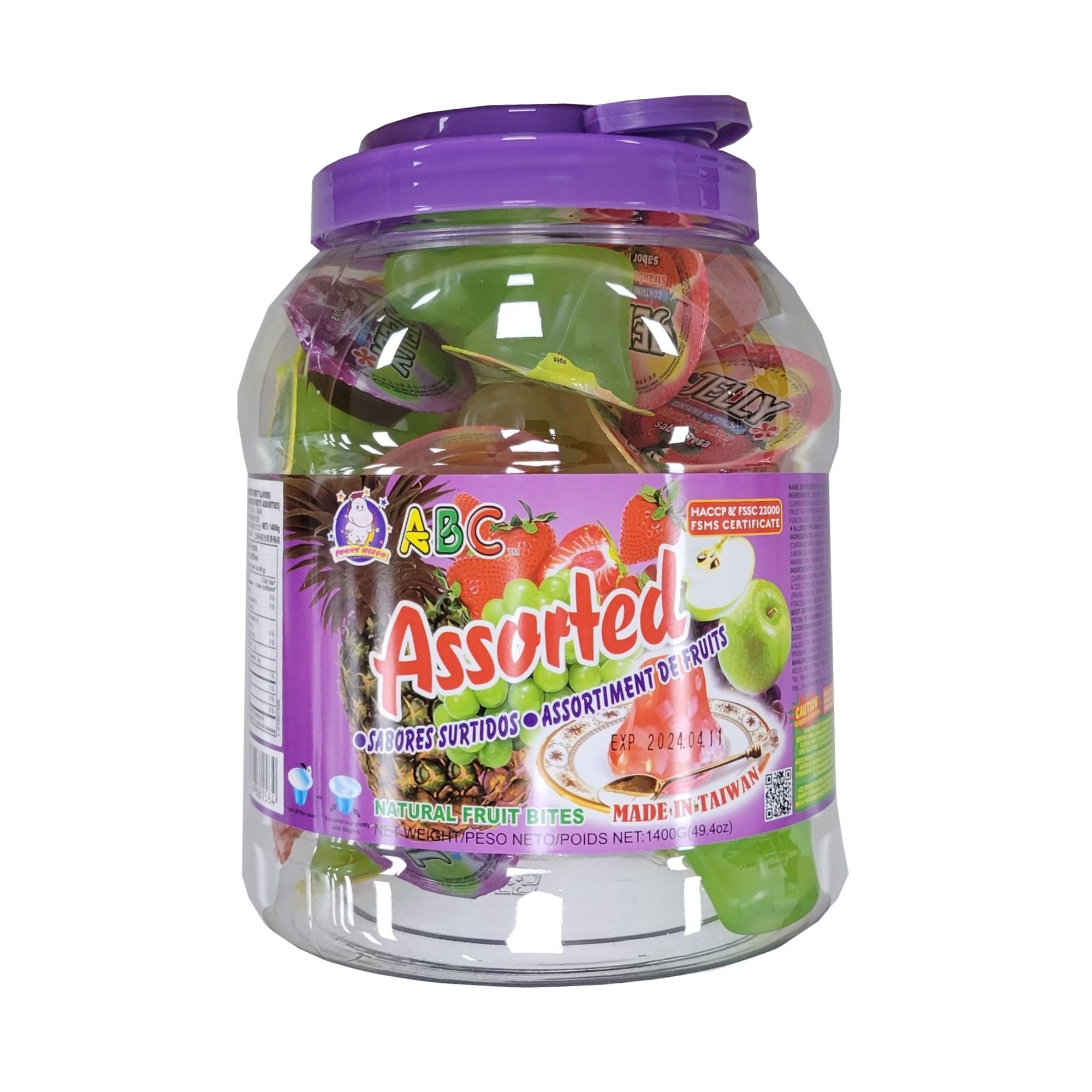 ABC ASSORTED COCONUT JELLY PET SN110744