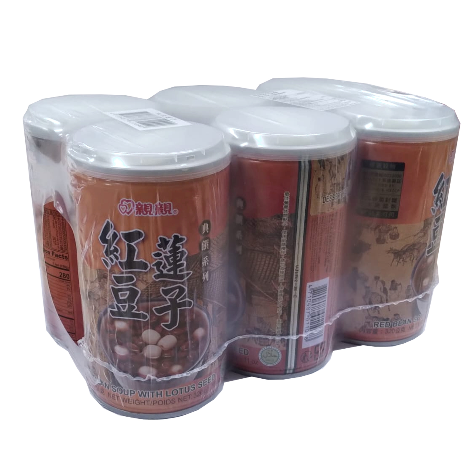 CC 6-CAN RED BEAN w/lotus SOUP DR110026