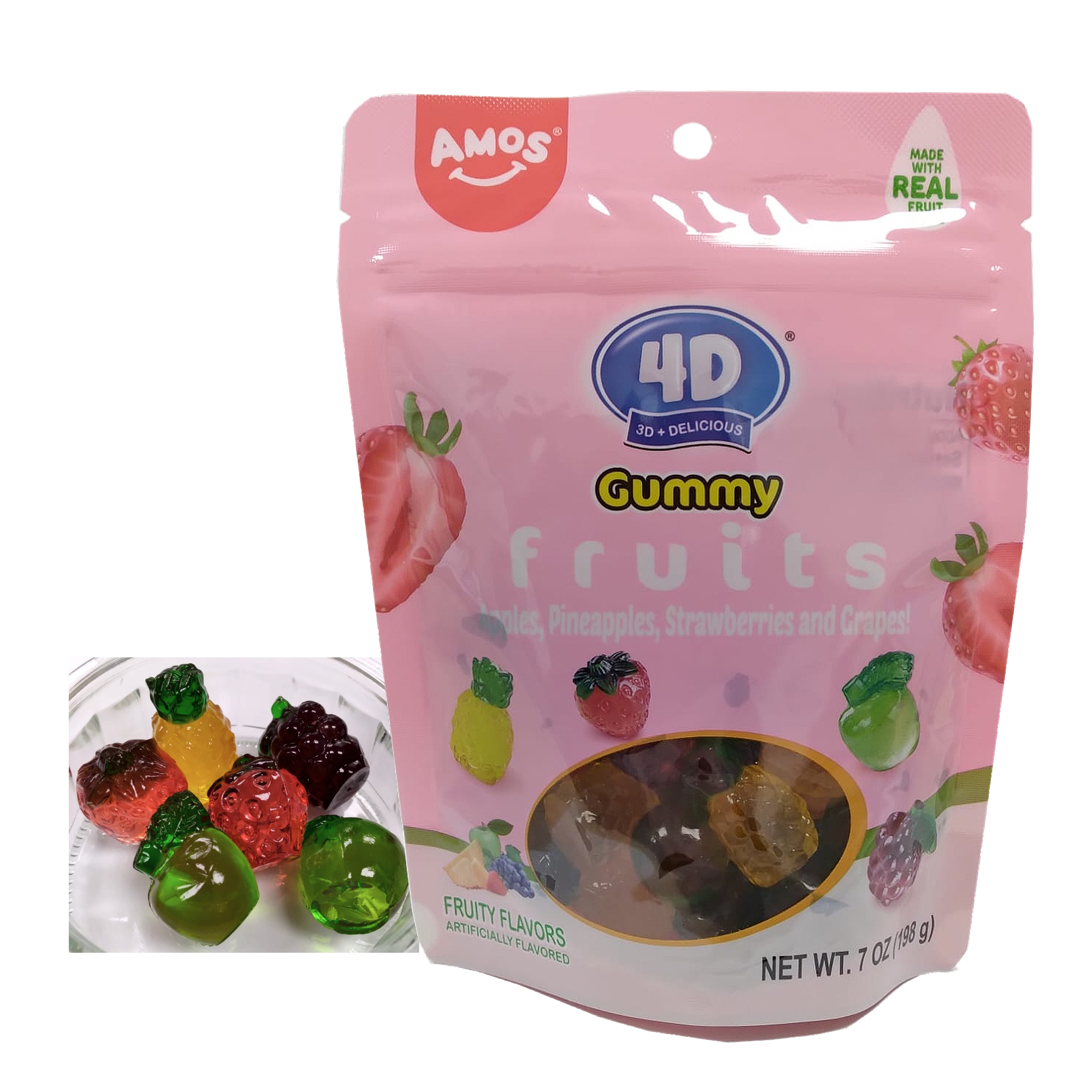 4D GUMMY FRUITS MIX (198G) SN133020