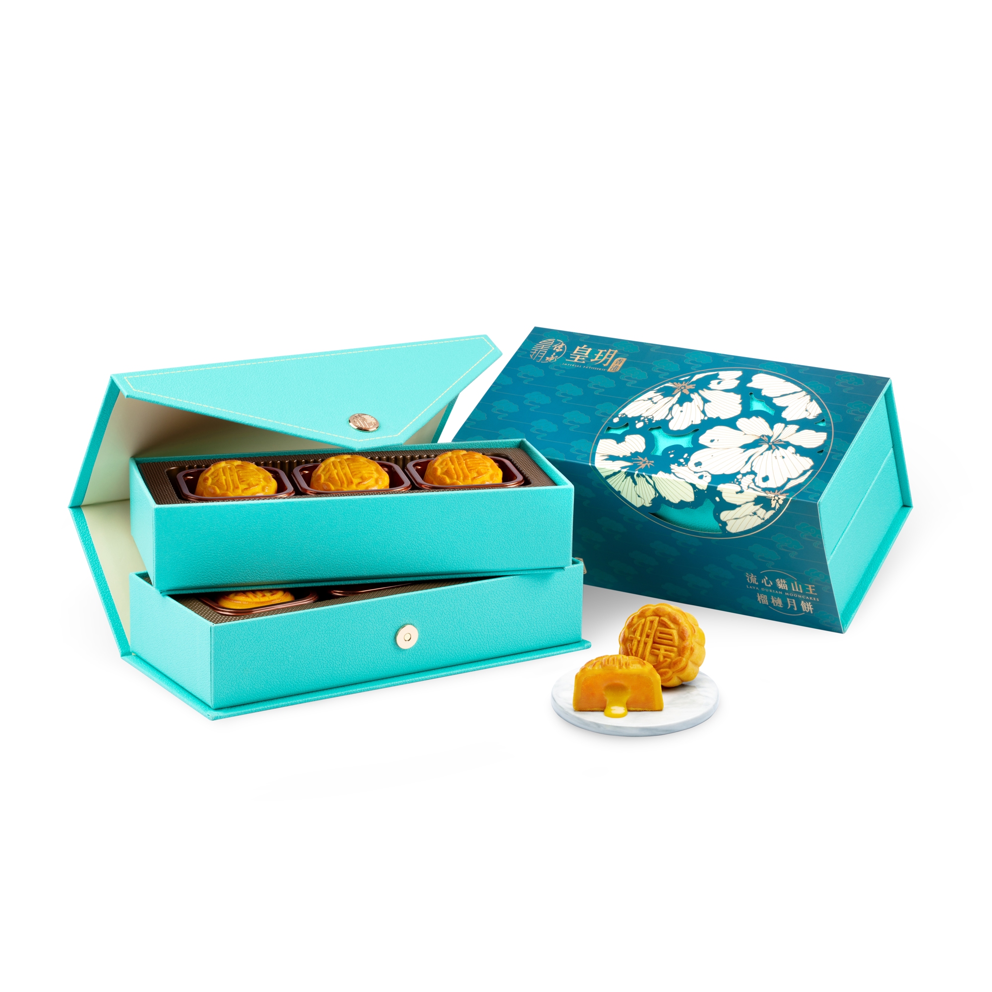 LAVA CUSTARD DURIAN MOONCAKES (6PC) SN800032P