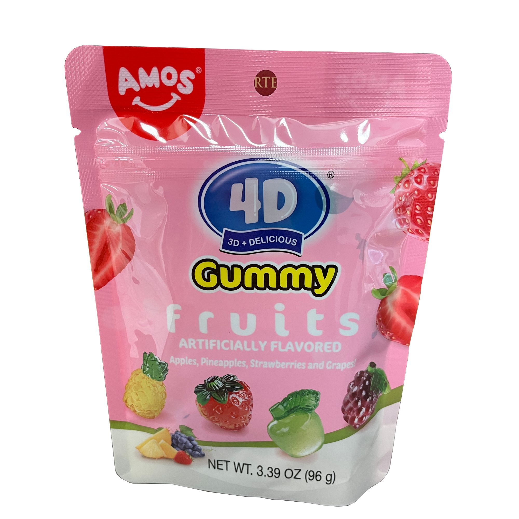 4D FRUITS MIX (96g) GUMMY SN133022