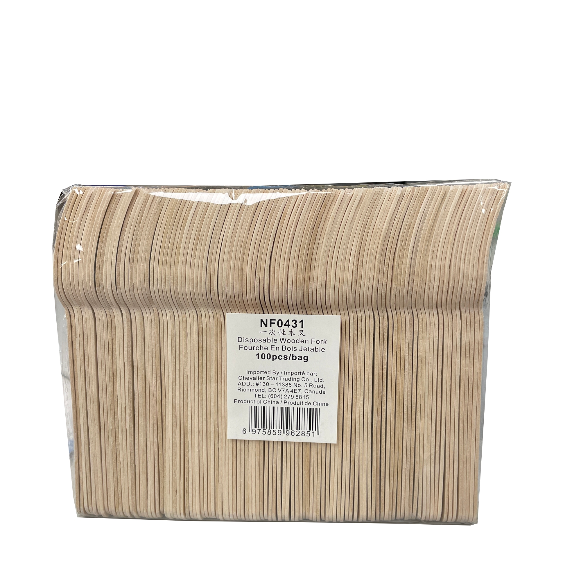 DISPOSABLE WOODEN FORKS NF0431