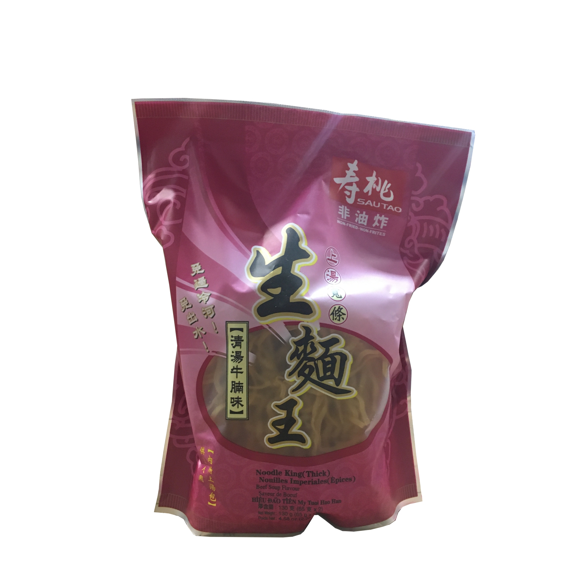 壽桃生麵王粗條清湯牛腩味2個裝 (729EX) ND137044