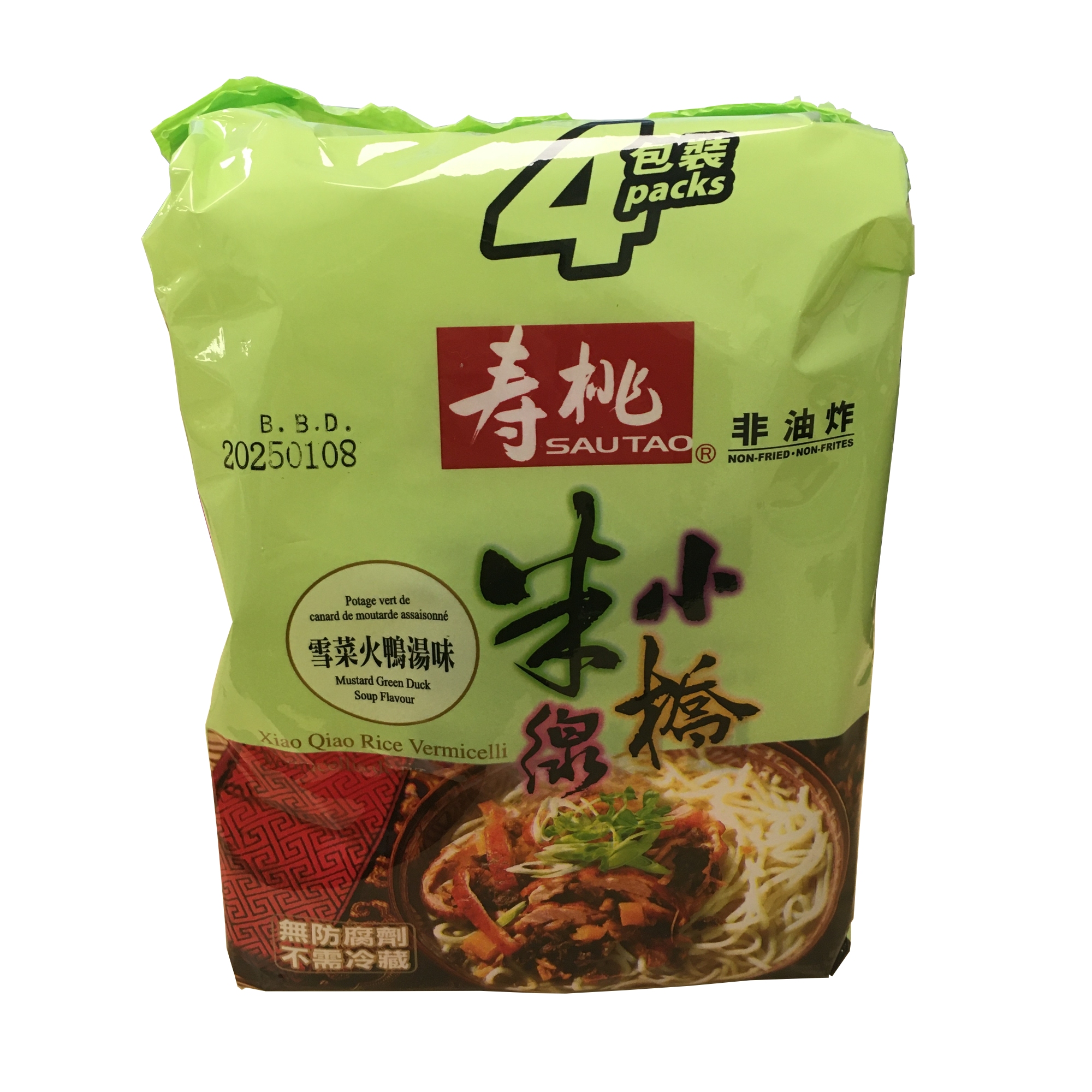 ST 4-PK XIAO QIAO RICE VERMICELLI MUSTARD GREEN DUCK ND137062 